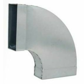 Ventilair - FGBH90 hor. bocht 90 graden 80x220 rond galva - 3411080220