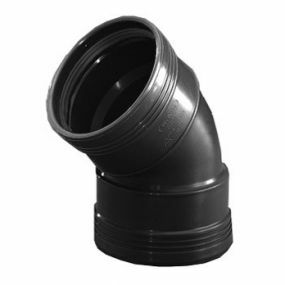 Wavin Pp coude à joint 45° 32mm ff noir benor-marque évacuationwafix pp - 3411203014