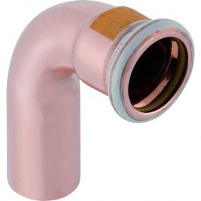 Geberit - Coude Mapress Cuivre avec tuyau d’emboitement (gaz ): 90gr, d=15mm - Koper