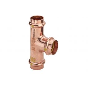 Viega - Té réduit à sertir cuivre 28x22x28 FFF gaz Profipress G - 2618