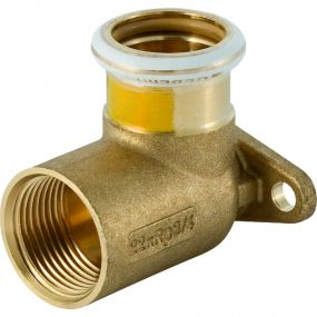 Geberit - Mapress muurplaat 90gr (gas) 15x1/2 - Koper