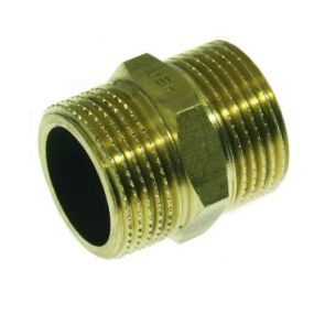 VSH - Dubbel nippel messing 1/2 - D1103