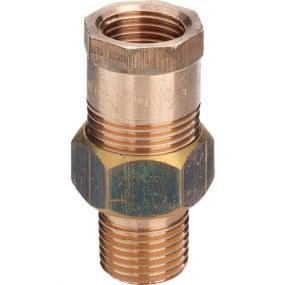 Viega - 3-delige koppeling 3/4 MF brons / blank model - 3341