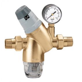 Caleffi Reducteur de pression cartouche monobloc + filtre  + manometre 1 pmax 25 bar - 535161