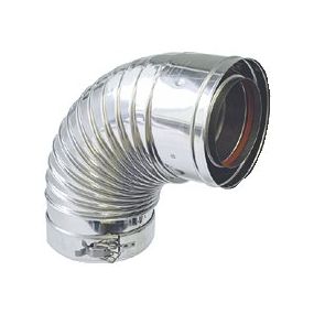 ACV - Bocht 87-90 100/150 inox/inox delta 50 sv/mv/fv en prestige 47-64-85