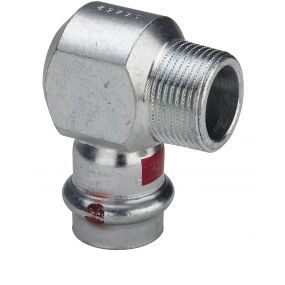 Viega - Coude trans. acier 15x1/2 M 90 chauffage Prestabo - 1114.1