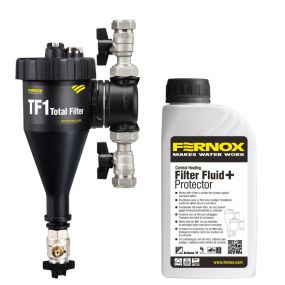 Fernox - TF1 Total Filter & F1 Filter Fluid +Protector Un f iltre en ligne révolutionnaire, associant l’effet - 3/4