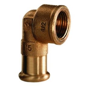 VSH - Brons pressfitting knie F 1Fx28 code - 6090G