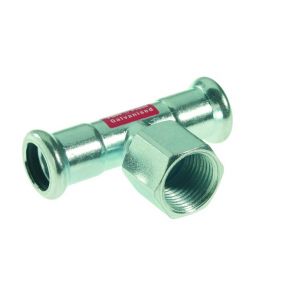 VSH - T trans. acier 76.1x3/4 x76.1 F chauffage XPress Staalverzinkt - C1418