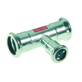 VSH - Té réduit à sertir acier 76.1x35x76.1 FFF chauffage XPress Staalverzinkt - C1415