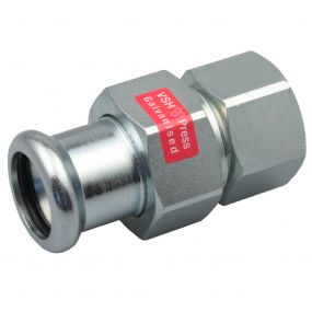 VSH - Raccord 3 pièces à sertir acier 28 x 1 F chauffage XPress Staalverzinkt - C1444
