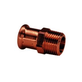 VSH - Pièce de transition à sertir bronze 22 x 1 M eau potable XPress Koper - 6243G