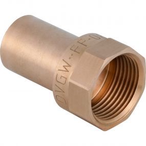 Geberit - Mapress overgangsmof 22mm M-1/2F - Koper