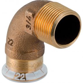 Geberit - Mapress overgangsbocht 90gr 15mm-1/2 M - Koper