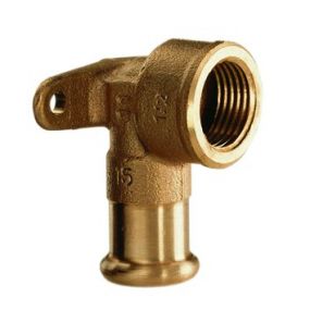 VSH - Brons pressfitt.muurplaat90 3/4Fx22 code - 6472G