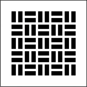 Afdekplaat rooster Deco 130x130, renson