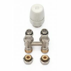 Begetube - Set de raccordement radiateurs 1 avec vanne en H pour alimentation murale - 692000001