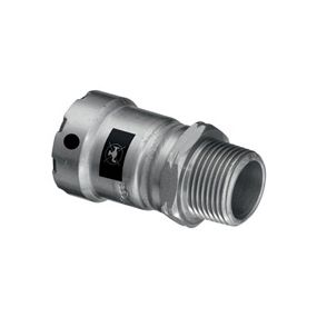 Viega - Pièce de transition à sertir acier 1/2 x 1/2 M chauffage Megapress - 4211