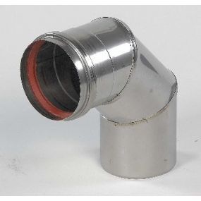 Ubbink - Inox Coude 100/90gr + joint