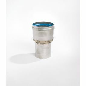 Ubbink - Inox verloop 80 uitw x 100 inw + dichting