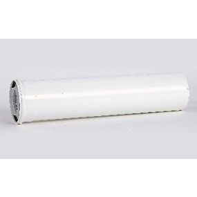 Ubbink - Concentr.verlengst. 80/125 mm l: 500 mm pp120/metaal wit rolux 4g HRtop