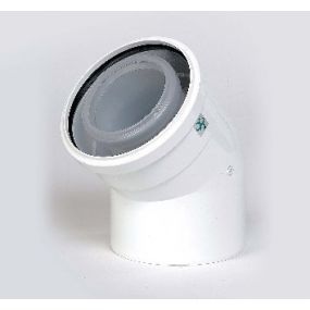 Ubbink - Coude conc. PP/Bl. 80/125-45gr