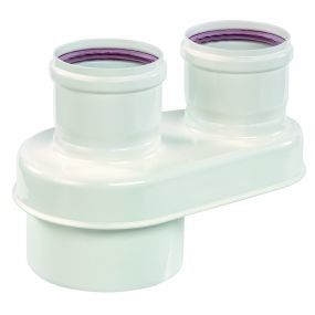 Ubbink - Overgangsstuk 80/125 --> 2 x 80mm