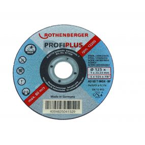 Rothenberger - Disque de ponçage pour acier inoxydable 125x1x22 - boîte de 10 pièces