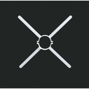 Ubbink - renolux HRtop afstandhouder vr buis 80mm pp120 transparant (1 doos = 6st)