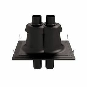 Ubbink - Schoorsteenopstand met vlakke plaat 2x80mm - 0716214