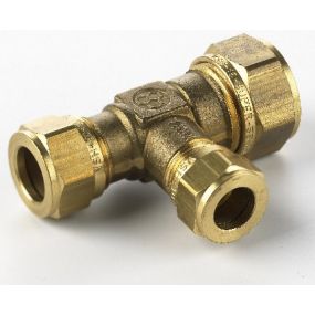 VSH - Té réduction à compression laiton 28x22x28 FFF eau potable  Super - S1221