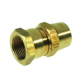 VSH - Pièce de transition à compression laiton 28 x 1 F gaz  Super - G1204