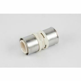 Begetube - Dubbele rechte perskoppeling 50/4mm x 50/4mm PPSU kunststof