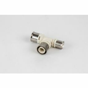 Begetube - Té réduit à sertir plastique 26/3x26/3x20/2 FFF eau potable