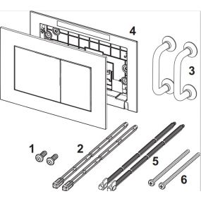 TECEnow wc-bedieningsplaat wit TECE