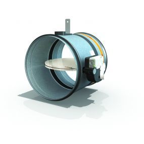 Rf-t - Clapet de ventilation coupe-feu circulaire et ultr a-légère CR60+MFUS d:160