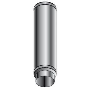 Isoleco - Dubbelw.inox afvoer 80 mm lengte 0,50m aisi 316L/304 isolatie 25mm - DP 602