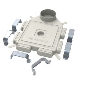 Renson Easyflex verdeelbox d160 6 aansluitingen haaks - 28135