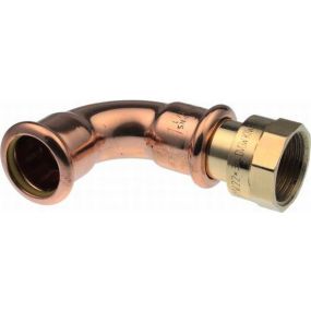 VSH - XPress Cuivre Gaz G6090G Coude de transition à presser bronze 18mm x 3/4" F 90° gaz - 4804679