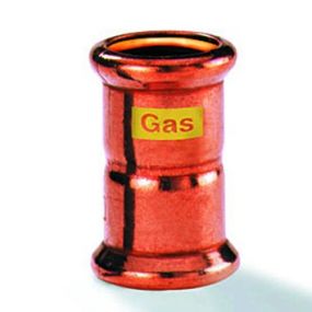 VSH - Roodkoper GASpressfitting sok 15 mm ff code - G7270