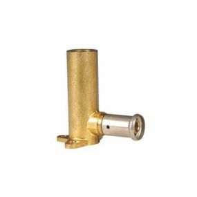 Henco Persmuurplaat messing 20/2mm x 1/2" f (drink)water - 4P-2004