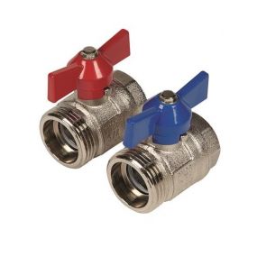 Henco Robinet papillon équerre à passage intégral dn25 1" fm avec clapet anti-retour - UFH-BM0606-VN