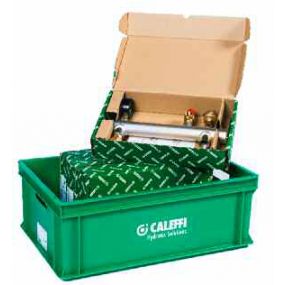Caleffi - Pakket Aansluitcombi staal 3/4 autom. ontl., klep, manometer, autom. klep exp.vat (4 stuks)
