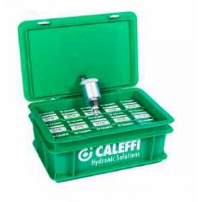 Caleffi - PROMO kunstst koffer 15 x autom.ontl.3/8 met hygrocopische kap