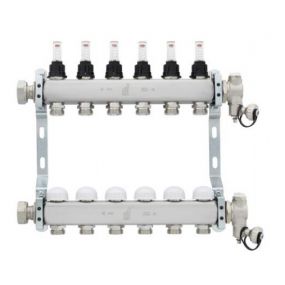 Radson - Distrib. avec débitmètres et purgeur d’air 8 bc. radson