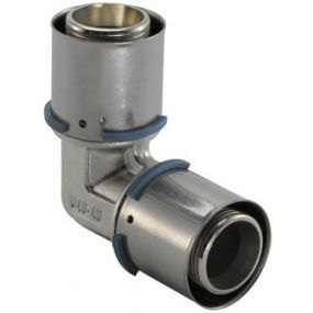 Uponor - Coude à sertir laiton 40/4 FF 90 eau potable MLC - Press