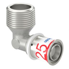 Uponor - S-Press PLUS knie 90gr buitendraad 25-R1 MT (ex U1014755)
