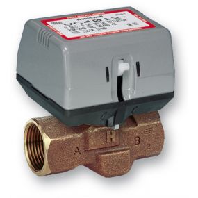 Honeywell - Vanne de zone motiorisée 2 voies 1- 230V - contact auxiliaire SPDT