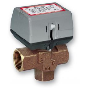 Honeywell - Vanne diviseuse 3 voies - 3/4- 230V + contact auxi liaire SPDT