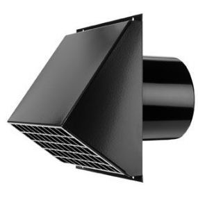 Ventiklima - Grille murale noire 180mm - BM WTW300